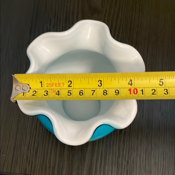 Fenton Small Blue Floral Vase - Picture 8 of 9